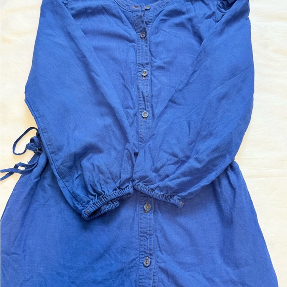 Nine West Women’s Blouson Sleeve Belted Dress Size S – Blue Casual - Picture 5 of 10